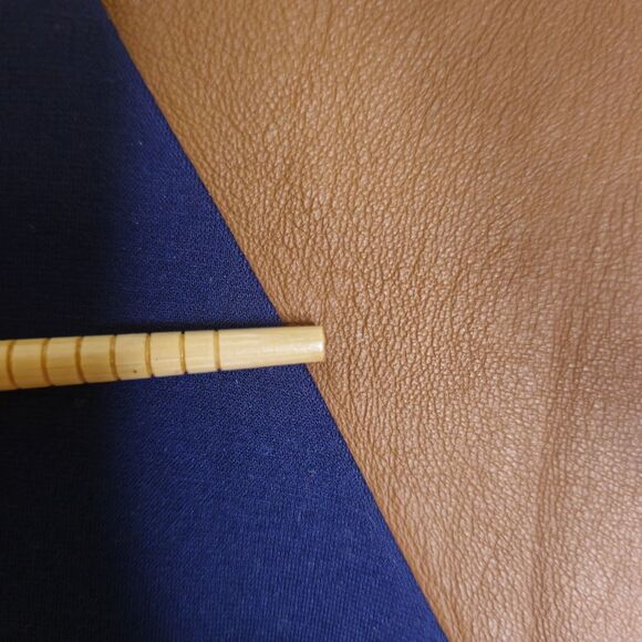 Lauren Ralph Lauren Women's 4 Blue Sheath Dress Leather Shoulder Trim Sleeveless - Picture 5 of 13